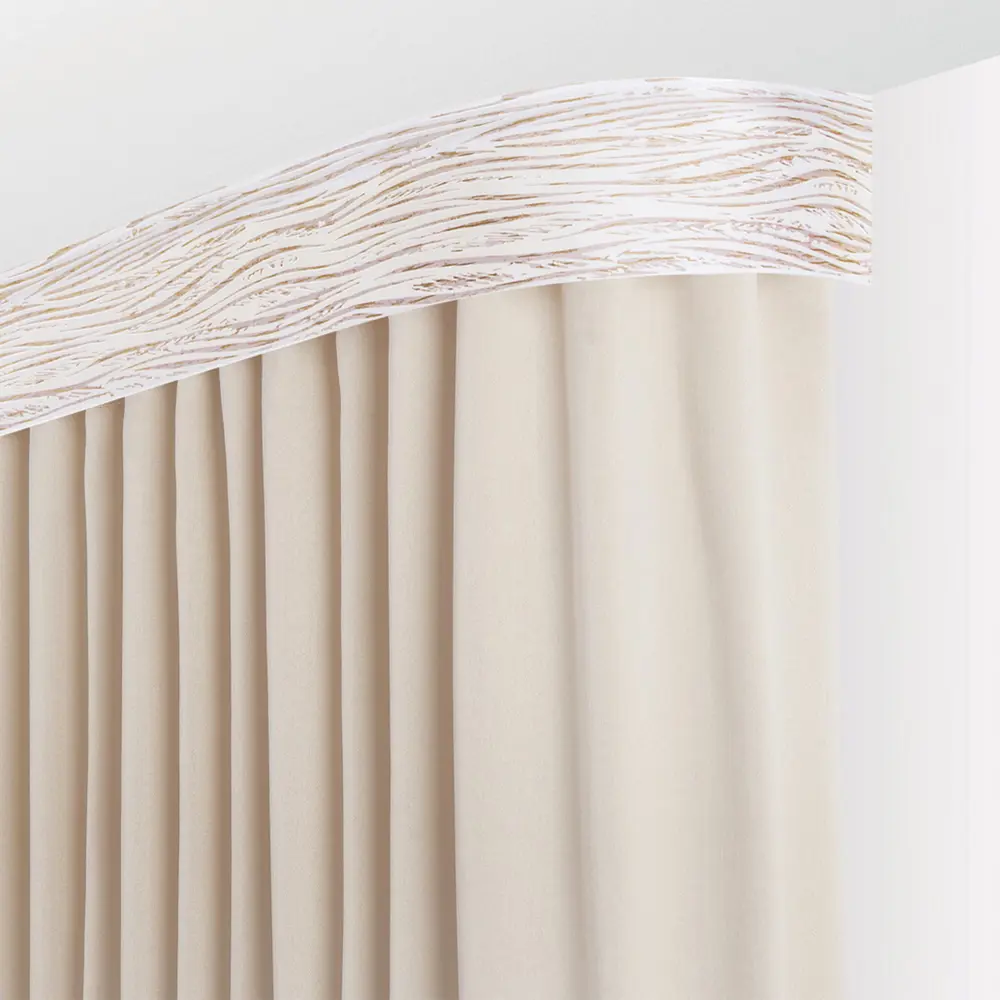 Карниз трехрядный составной Эдельвейс 300 пластик цвет бежевый DOMLEGRAND STLM-2179938 - Вид №2