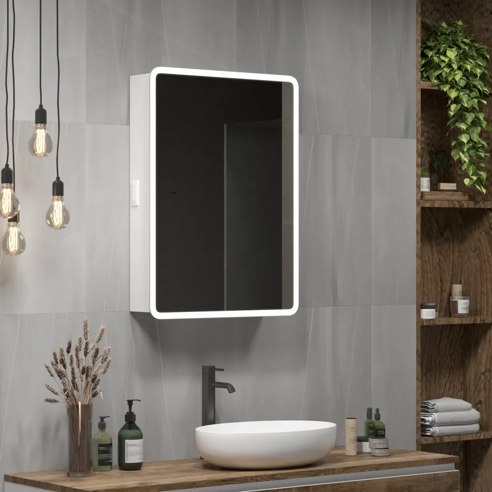 Зеркальный шкаф Santreyd Flash с LED-подсветкой и доводчиком 87893870 Flash LED STLM-0076041 - Вид №7