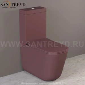 511775 Компакт унитаз с бачком Красный Kerasan Tribeca Италия