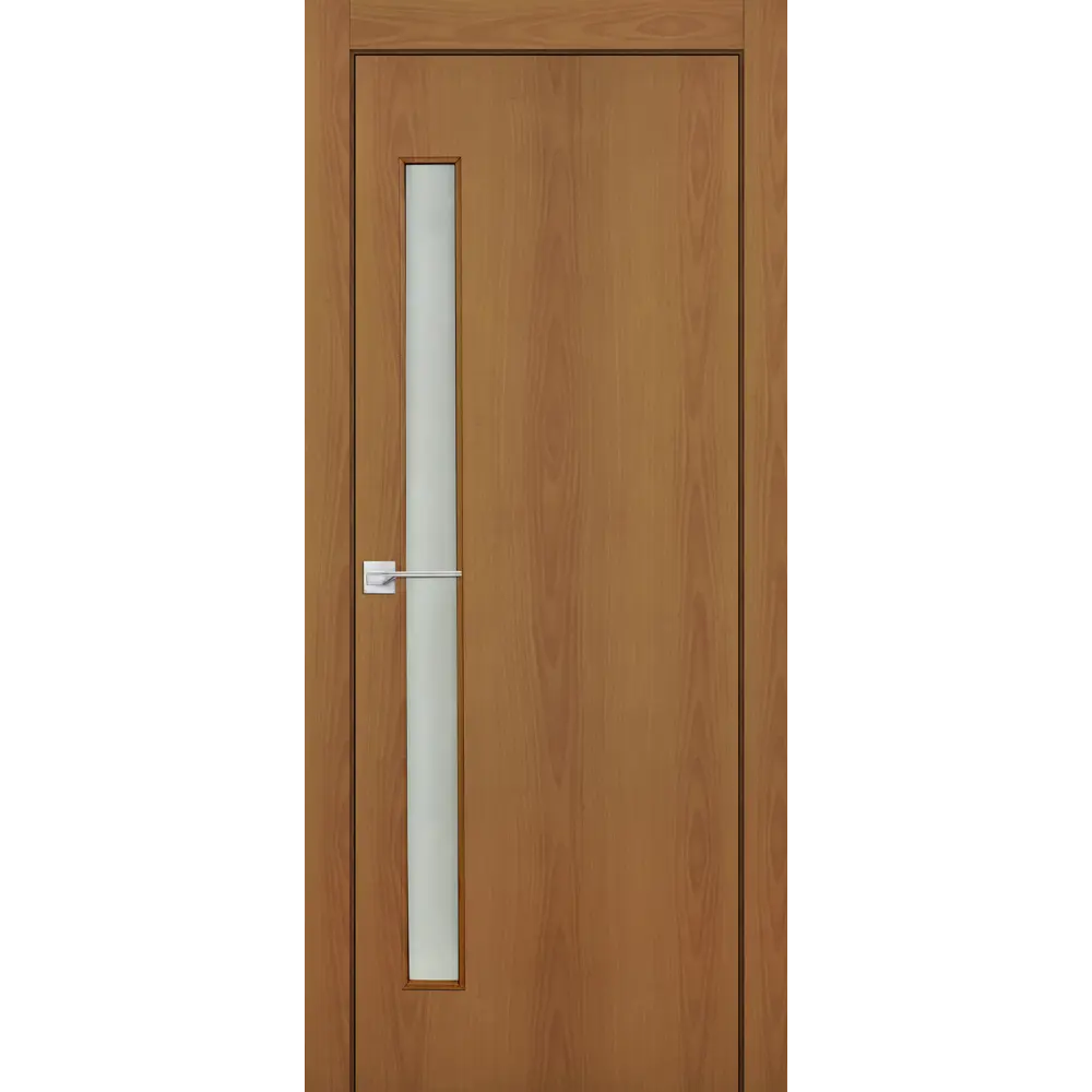Комплект двери со стеклом 80x200 см финиш бумага цвет орех с добором 200 мм ПРИНЦИП STLM-2158629