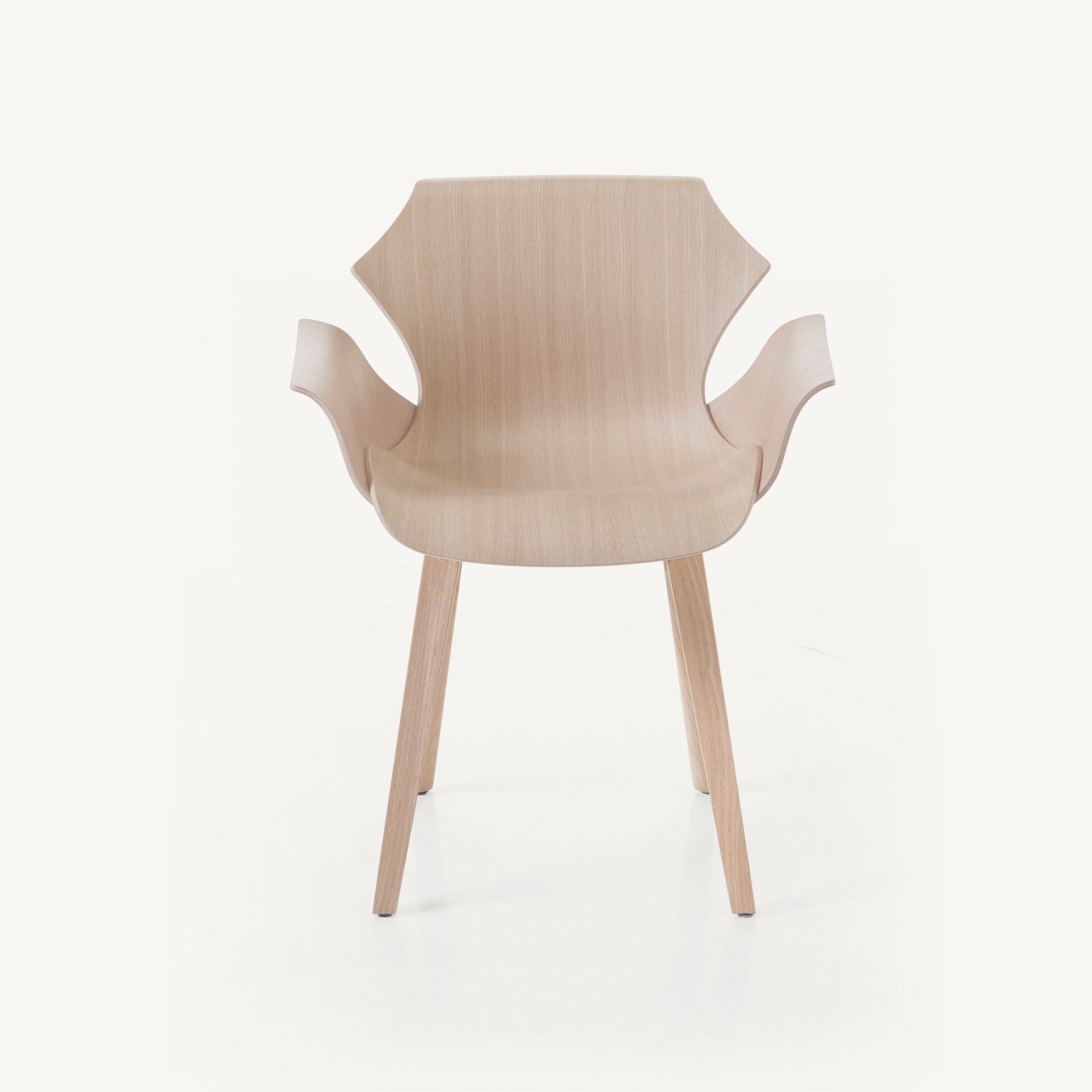 Деревянный стул с подлокотниками BassamFellows Petal ARCH-00121682 - Вид №8