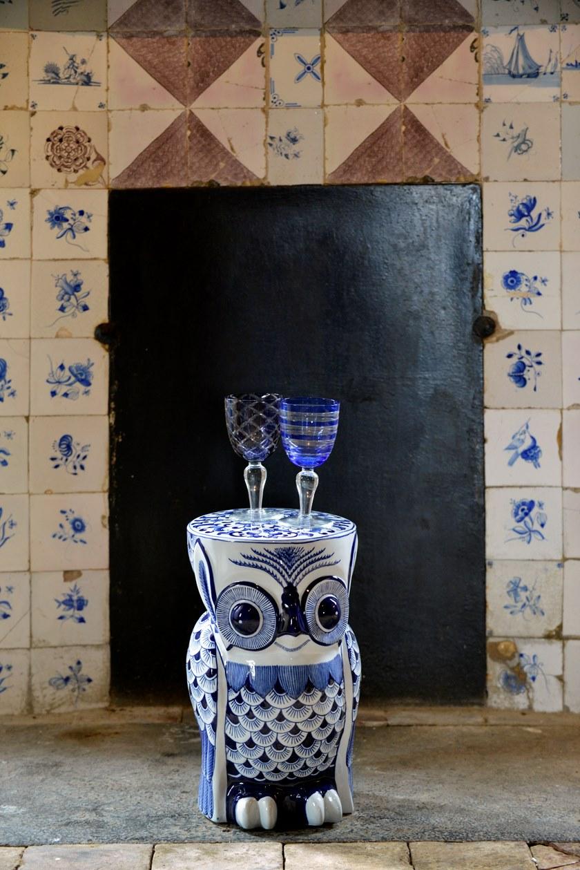 Pols Potten Низкий стул из фарфора  230-400-301  - Вид №1