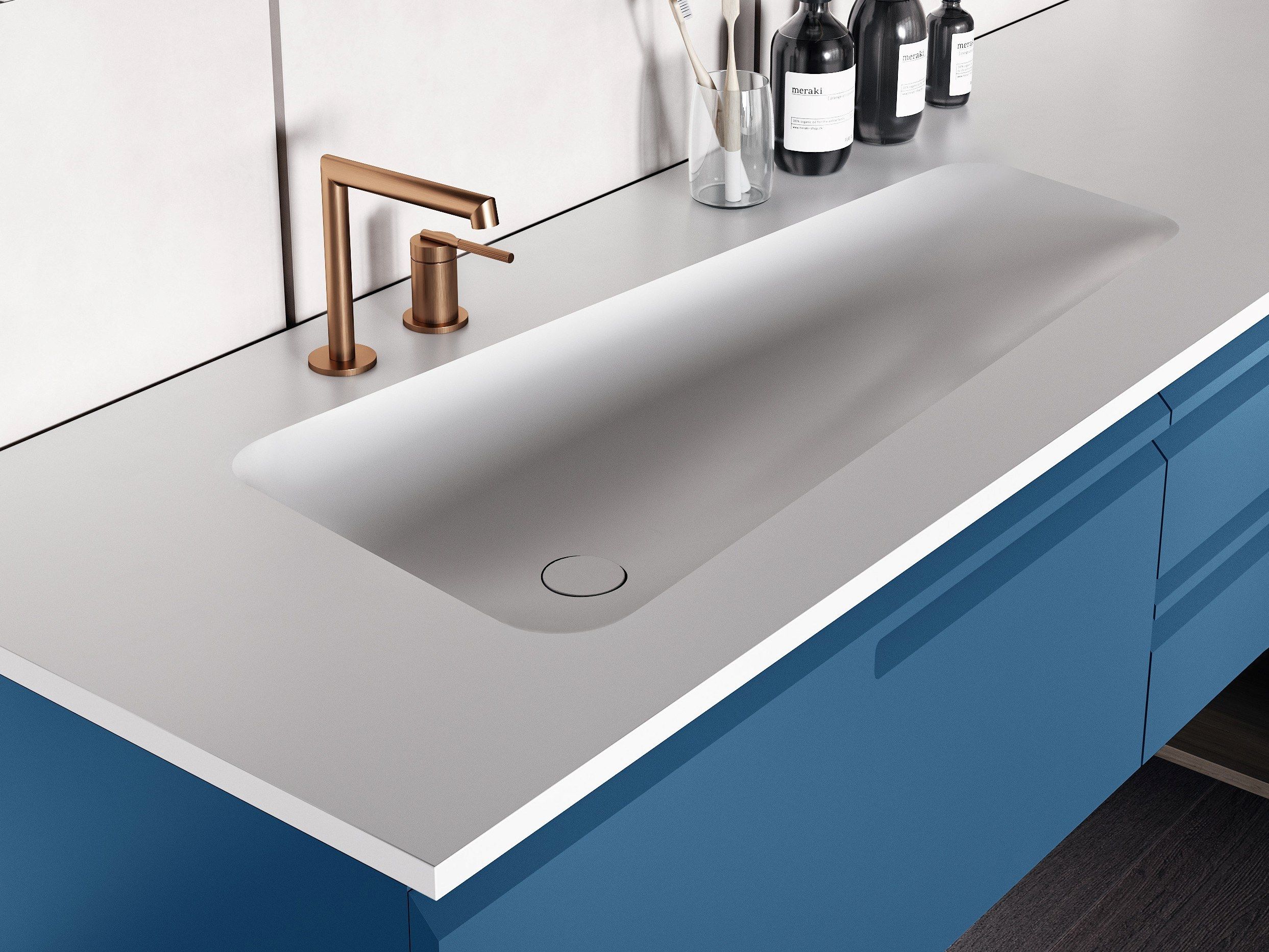 Одиночная подвесная раковина из твердой поверхности MOMA Design Portofino ARCH-00106494