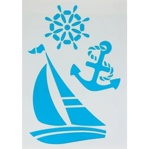 Трафарет самоклеящийся «Яхта» 25х35 см