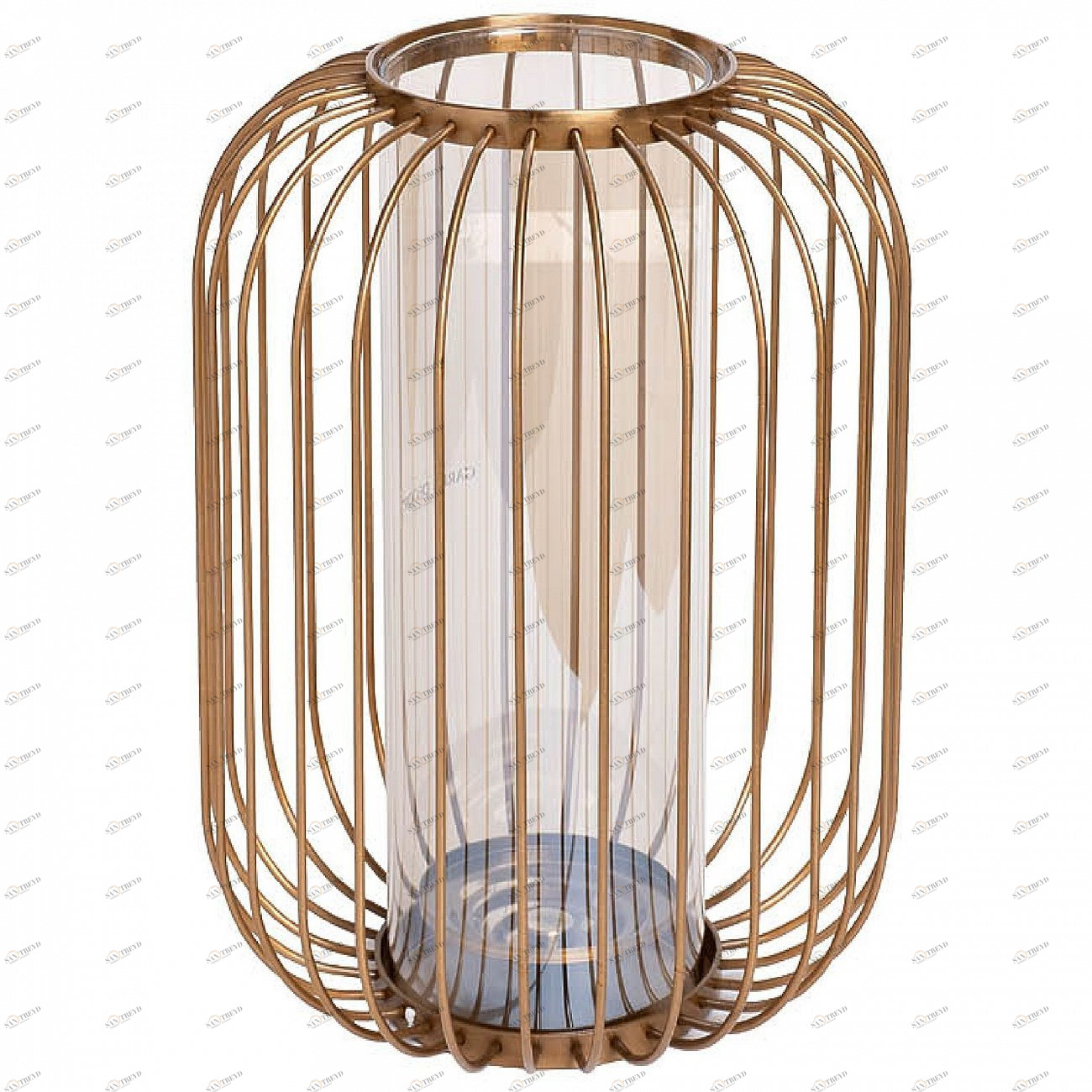Ваза декоративная подсвечник золото 21х25,5см GARDA DECOR ДИЗАЙНЕРСКИЕ 266922 Золото 