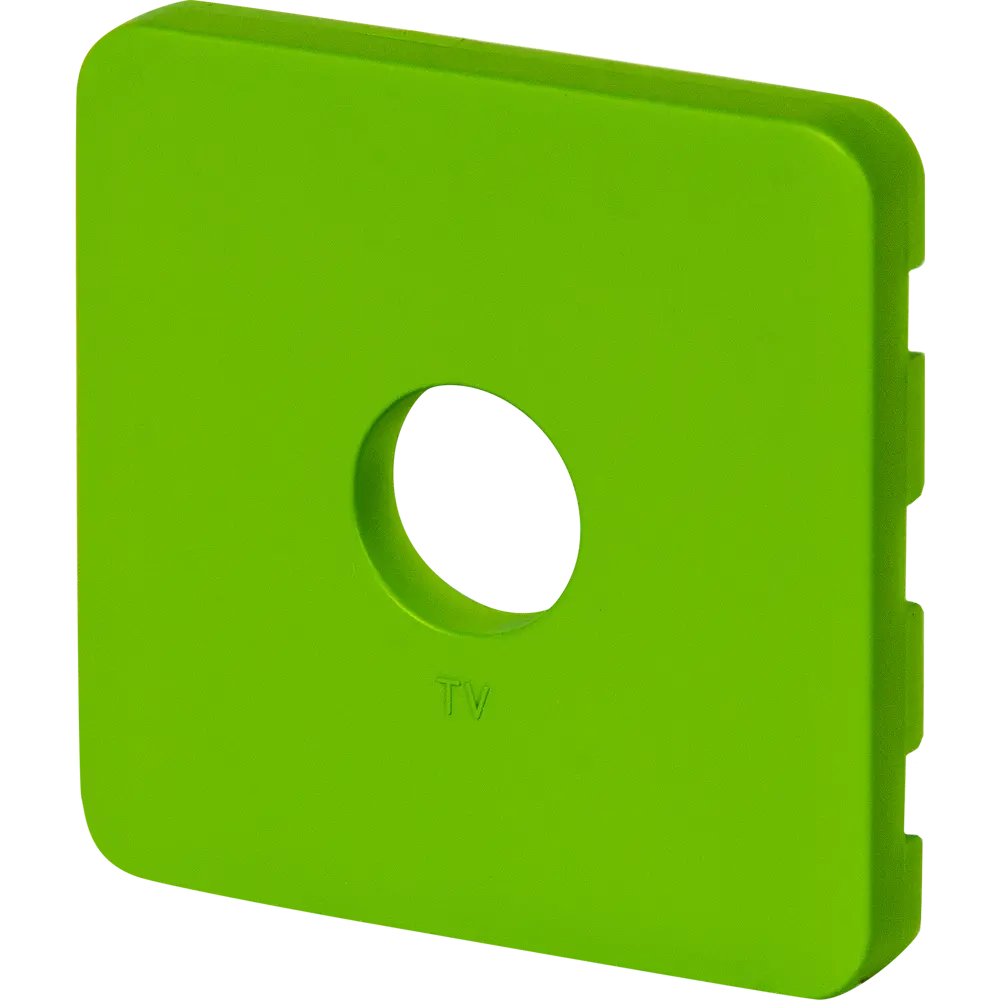 Накладка для ТВ-розетки Lexman Cosy, цвет зелёный STLM-2089861 - Вид №1
