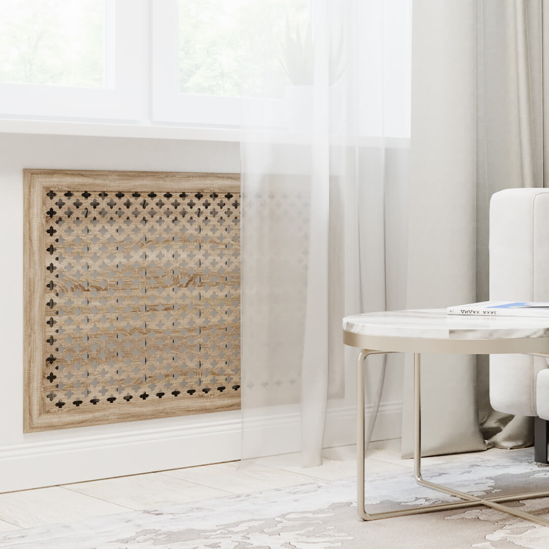 Экран для радиатора 150х60 см Готико дуб винтаж STELLA Standart STSR-1105 - Вид №1