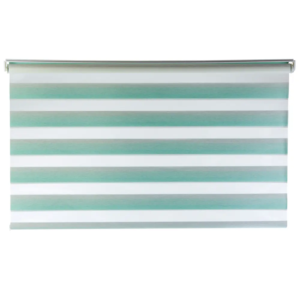 Штора рулонная день-ночь 120х160 см, цвет бирюзовый GARDENA STLM-2156557