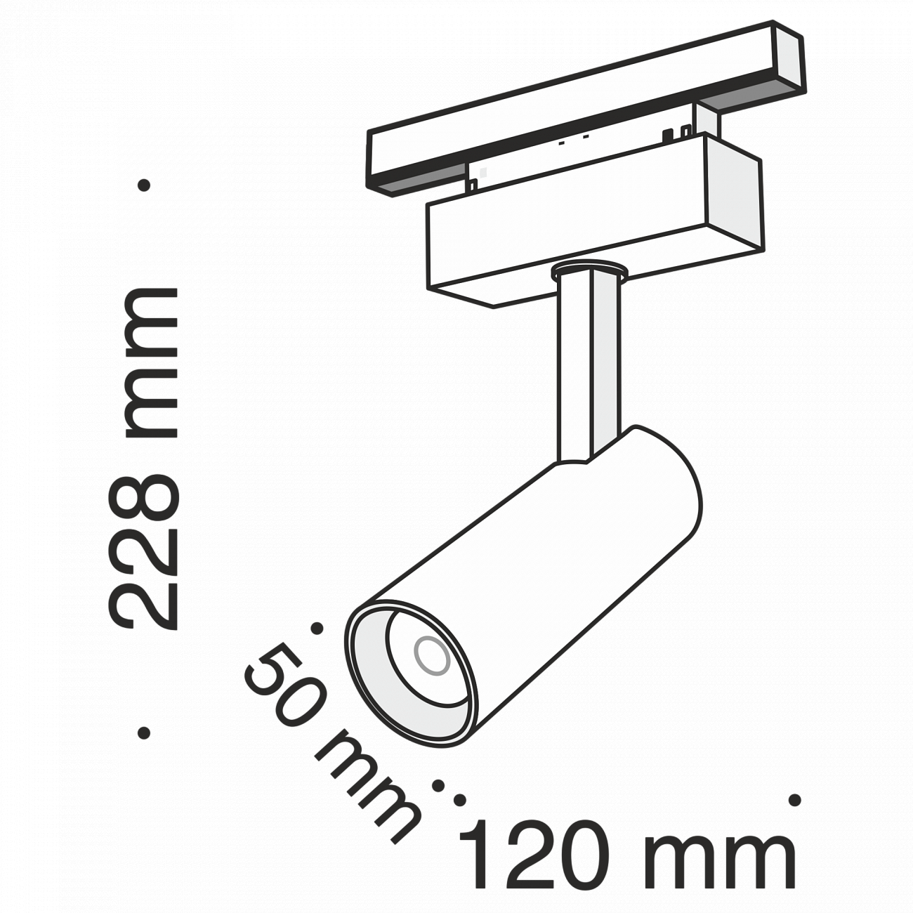 Трековый светильник черный TR019-10W4K TECHNICAL MAGNETIC TRACK SYSTEM 00-3956248 Черный  - Вид №5