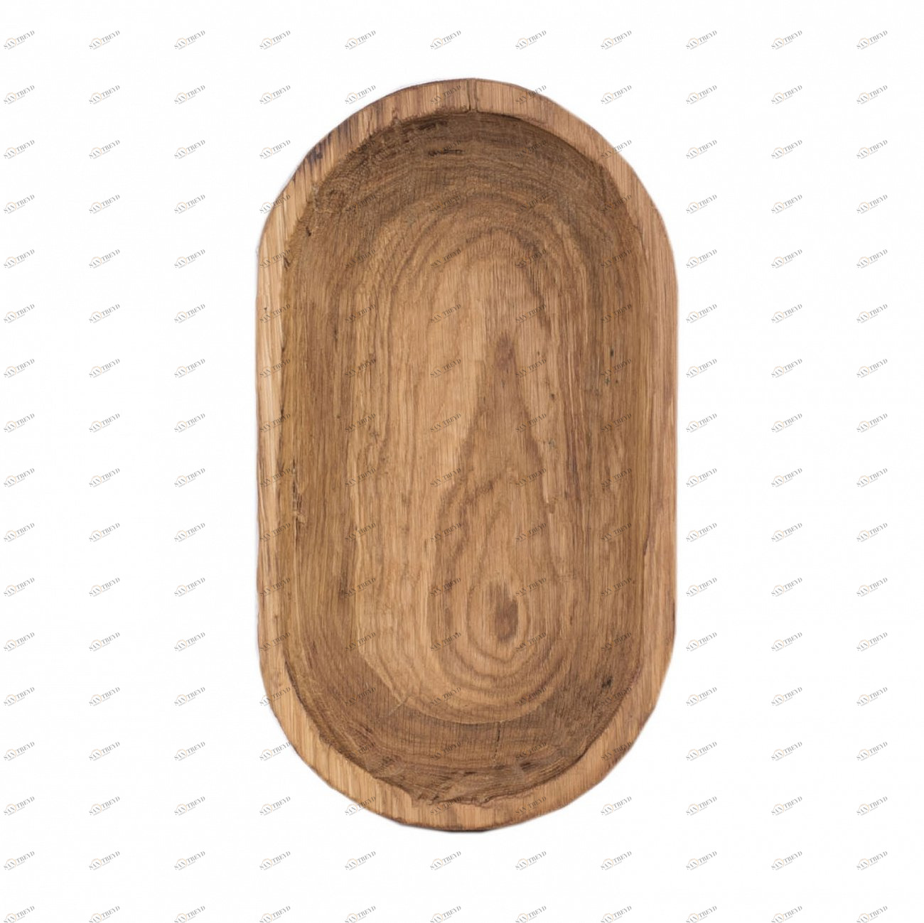 Деревянное блюдо овальное глубокое коричневое FUGA ECO WOOD 123598 Коричневый 