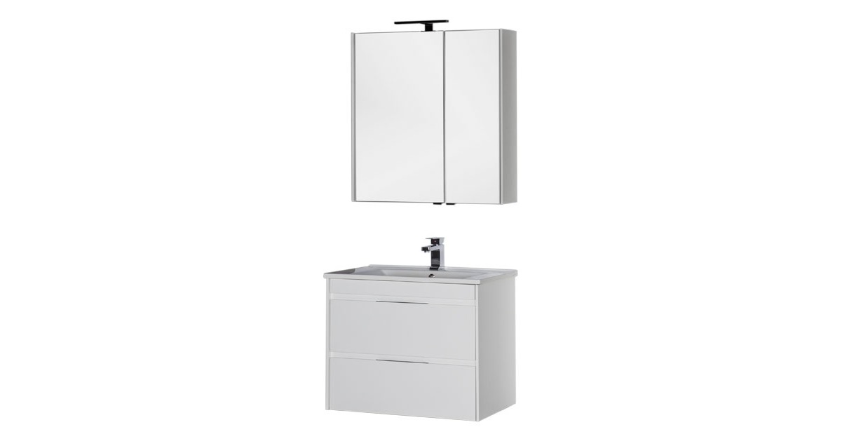 Комплект мебели Aquanet Тулон 85 белый 00183627 - Вид №2