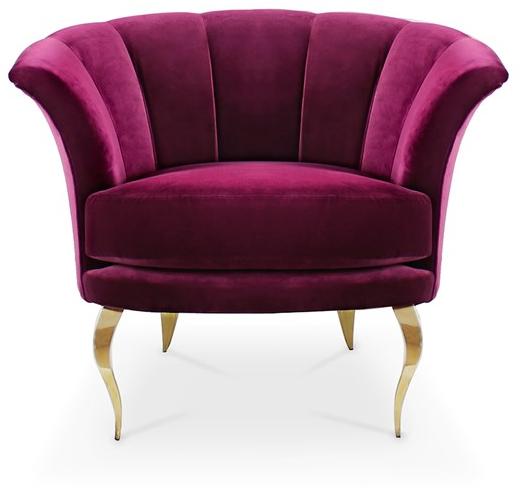 KOKET Мягкое бархатное кресло с подлокотниками Besame sun-id-1461446 - Вид №2