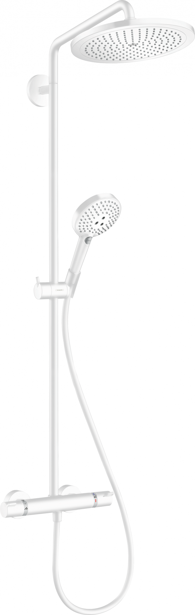 26891700 Croma Select S Showerpipe 280 1jet EcoSmart 9 л / мин с термостатом и ручным душем Raindance Select S 120 3jet Hansgrohe 