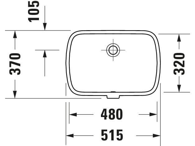 Керамическая прямоугольная встраиваемая раковина Duravit Qatego ARCH-00008089 - Вид №8