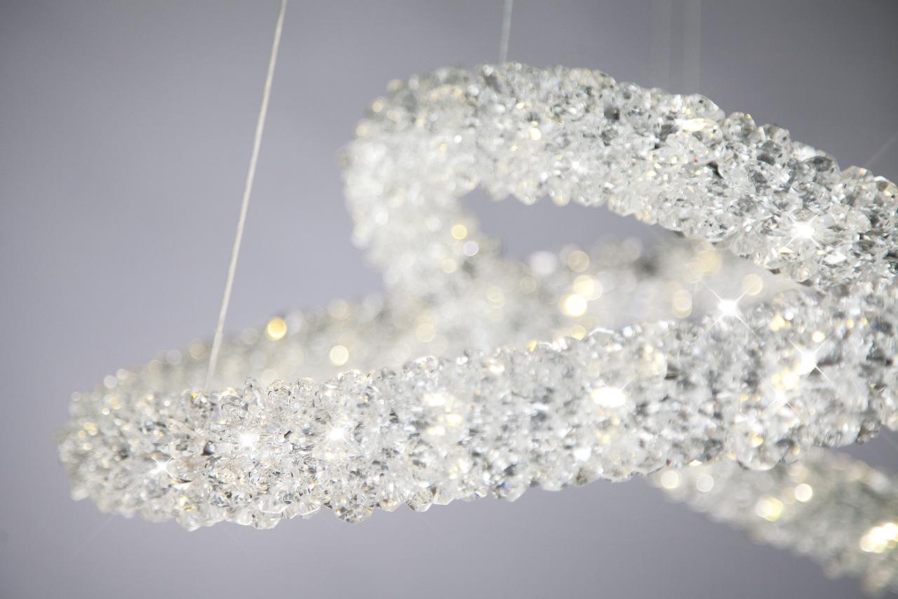 Подвесной светодиодный светильник Bogates Pandora 416/2 Strotskis BOGATES ДИЗАЙНЕРСКИЕ, PANDORA 200145 Хром  - Вид №3