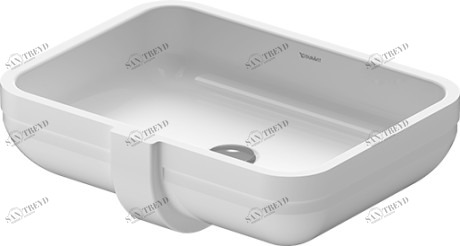 0457480000 Накладная раковина под столешницу  овальная Duravit Happy D.2