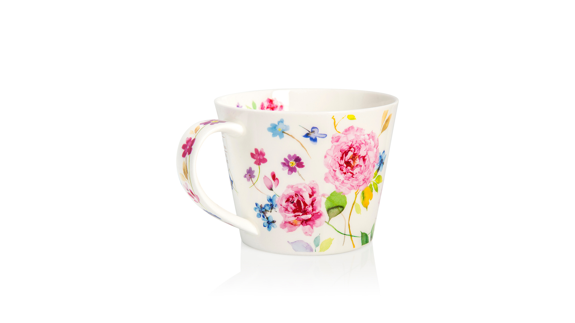 10607722 Dunoon Чашка чайная с блюдцем Dunoon "Садовая роза.Айлей" 350мл Фарфор костяной  - Вид №2