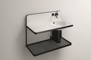 5268000000 Умывальник для ремонта, wp.s19l.2r, белая, proshield, порошковая краска, матовый черный Alape серия S19 (Steel19)