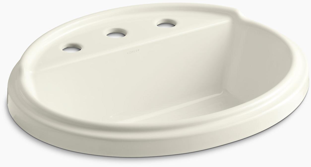 KOHLER Tresham Oval Встраиваемая раковина с 8 K-2992-8-96 