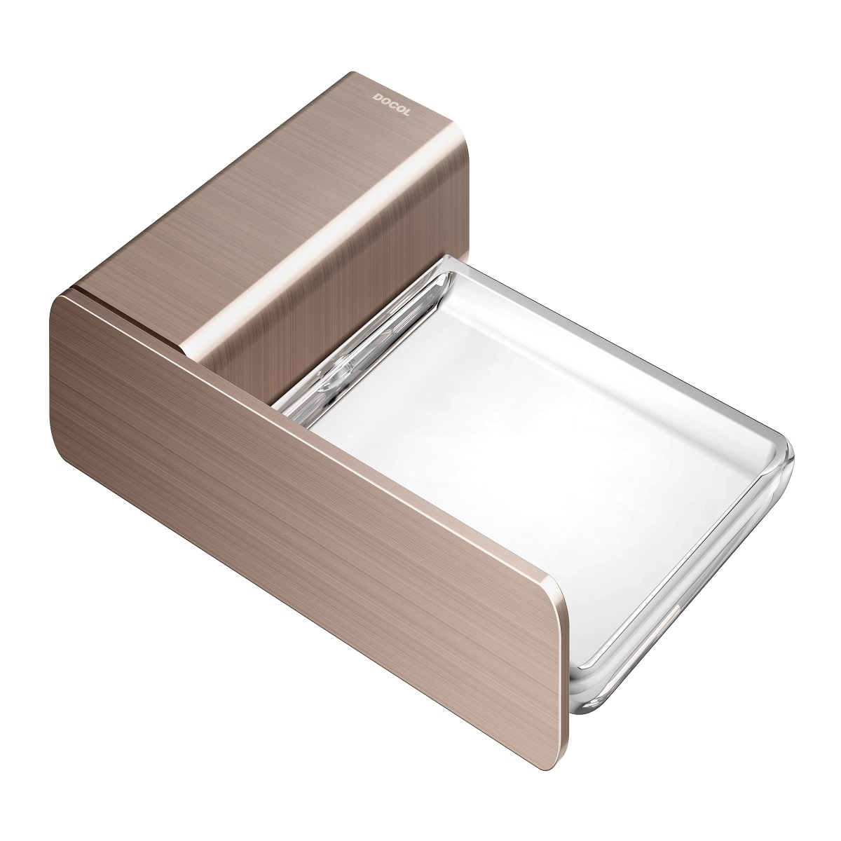 01013869 Плоская мыльница из матового никеля Docol DOCOLFLAT 