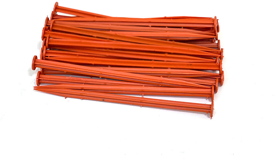 Колышек для подвязки и разметки территории, оранжевый ГеоПластБорд