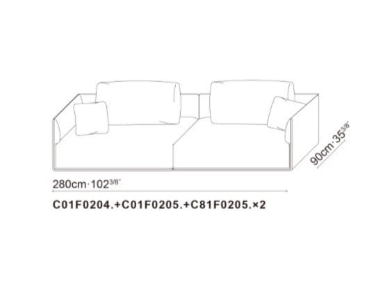 Модульный тканевый диван CAMERICH ELAN ARCH-00031001 - Вид №5