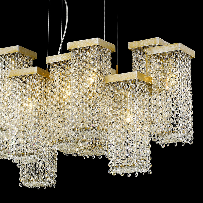 Подвесной светильник PR68065-12 gold от Delight Collection DELIGHT COLLECTION ДИЗАЙНЕРСКИЕ 243867 Прозрачный;золото  - Вид №2