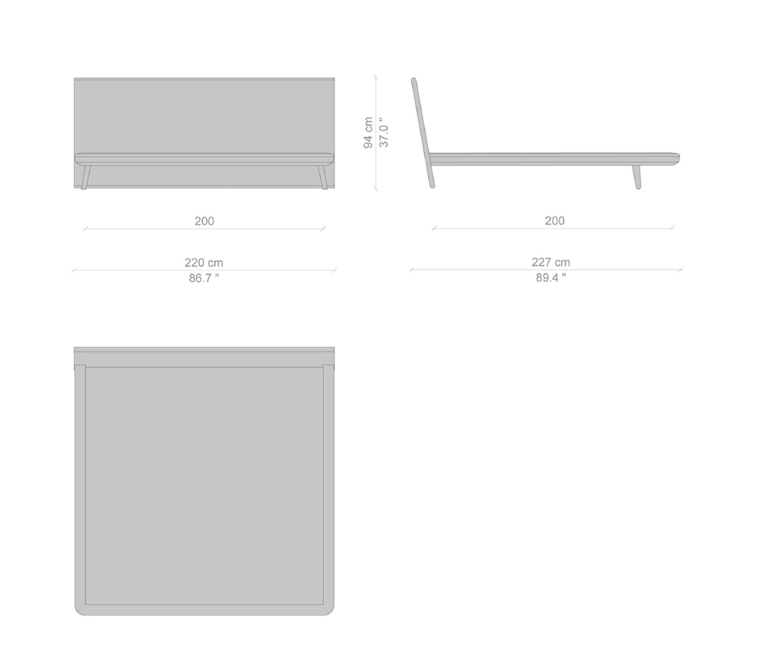 Кровать с изголовьем из ясеня CASSINA ACUTE ARCH-00017163 - Вид №14