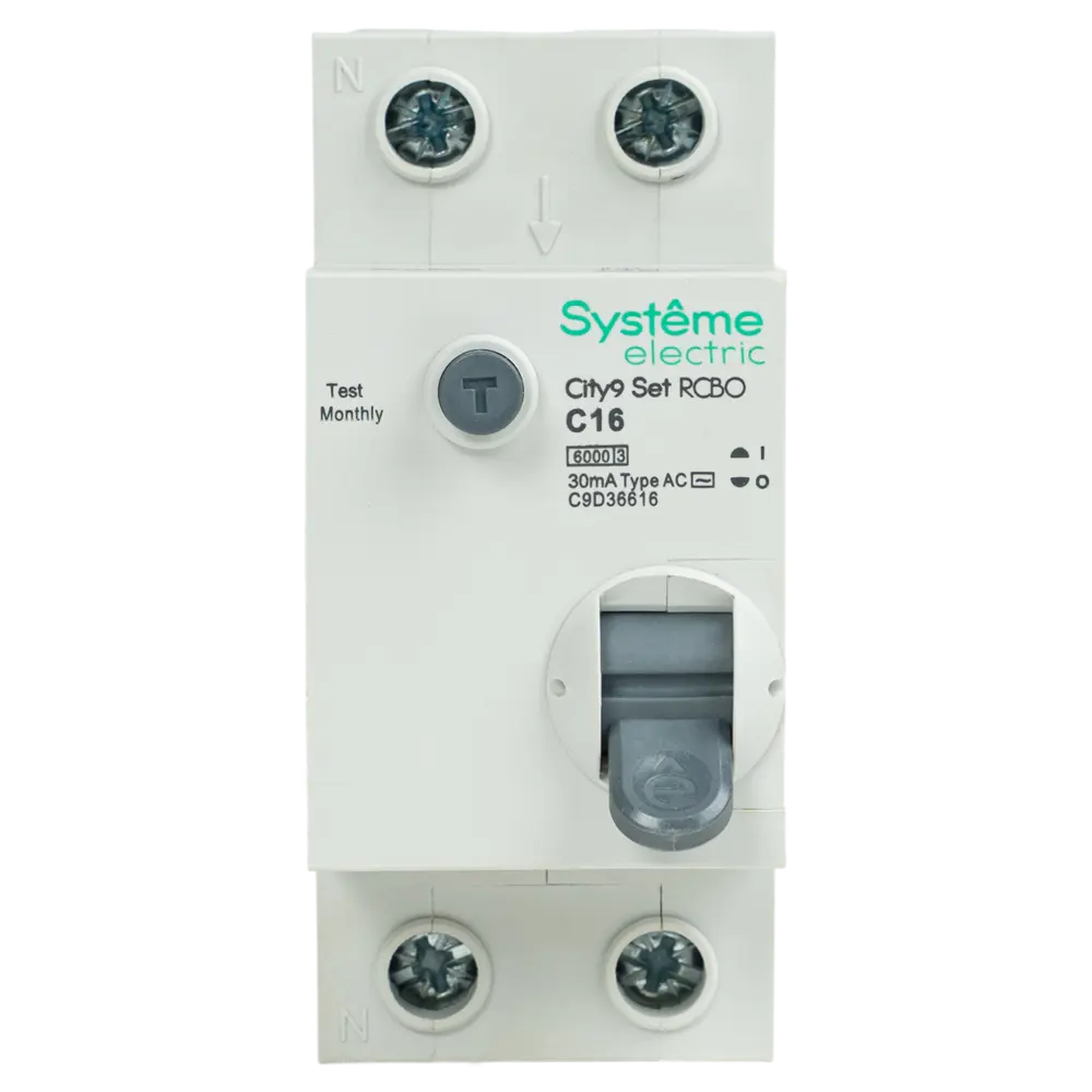 Дифференциальный автомат Systeme Electric City9 Set 16А 30мА 89412727 STLM-1574509 - Вид №1