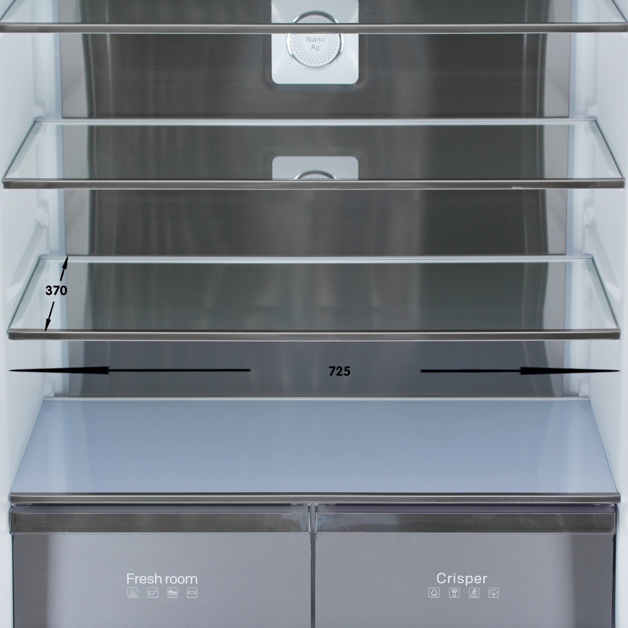 9185840 Холодильник многодверный   Бирюса CD 496 TBG черный STDN-0145553 - Вид №8