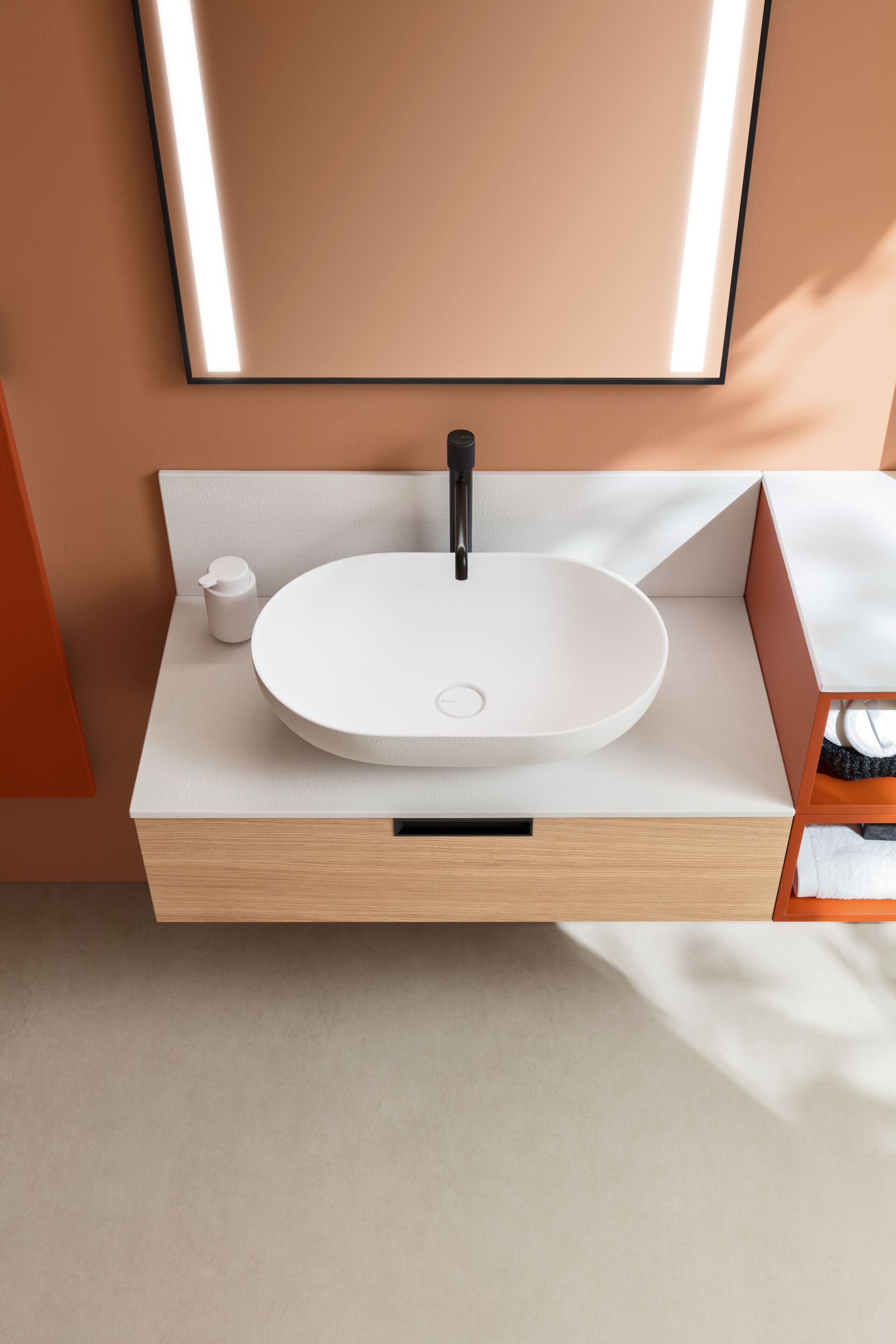 Подвесной умывальник из гидро-масляного шпона ARBLU Dress System ARCH-00062303 - Вид №2