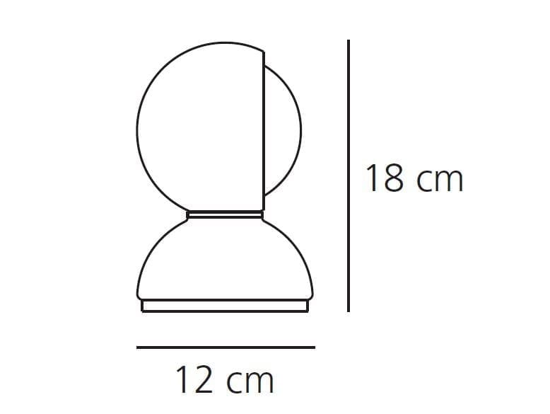 Окрашенная металлическая светодиодная настольная лампа In Stock Artemide ARCH-00049160 - Вид №5
