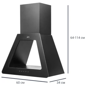 Вытяжка купольная Ore Viking 60 SG 60 см цвет чёрный