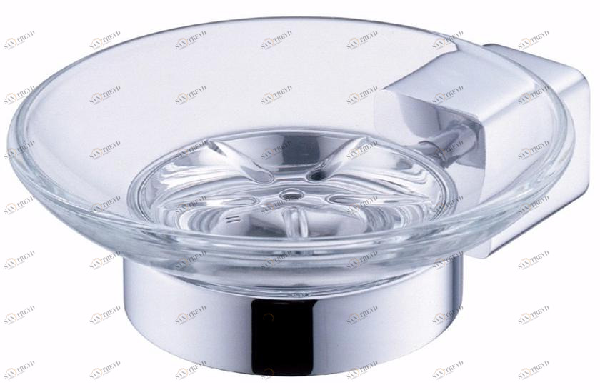 JUSTIME Настенная стеклянная мыльница Mark 6909-21-80cp