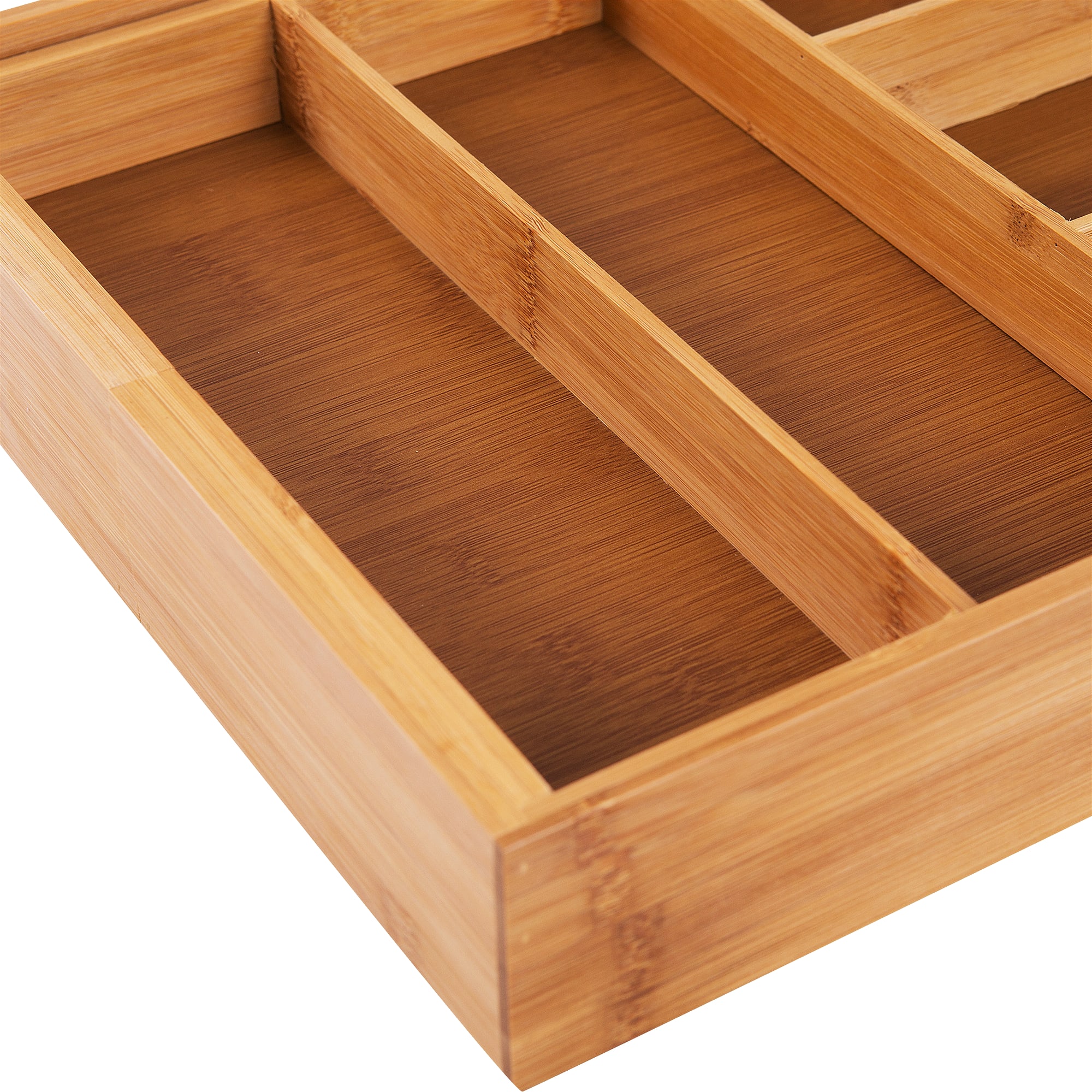 13070219 Лоток для столовых приборов раздвижной 33х6.5х46 см, бамбук Santreyd  - Вид №2