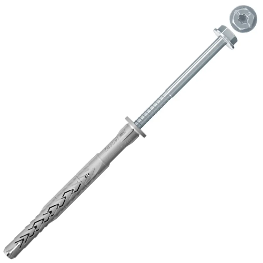 Дюбель-шуруп фасадный грибовидный для полнотелых материалов Fischer SXRL FUS, 8x160 мм, нейлон/сталь, 50 шт STLM-2044374