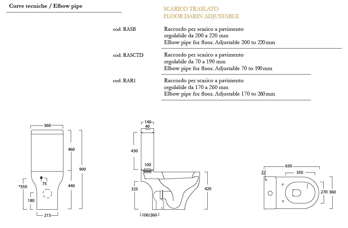 Цельный туалет в напольном стекле Olympia Ceramica CLEAR ARCH-00041975 - Вид №2