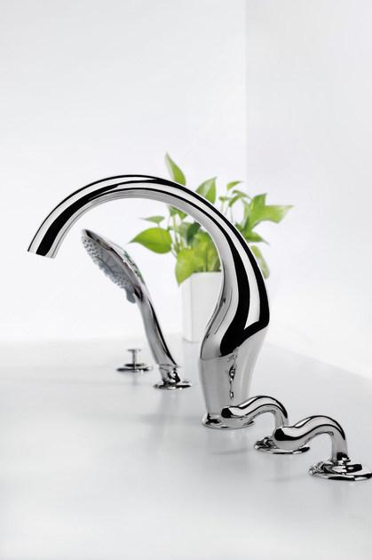 JUSTIME Комплект для ванны из хромированной латуни с ручным душем Ether 6781-m2-80cp - Вид №3