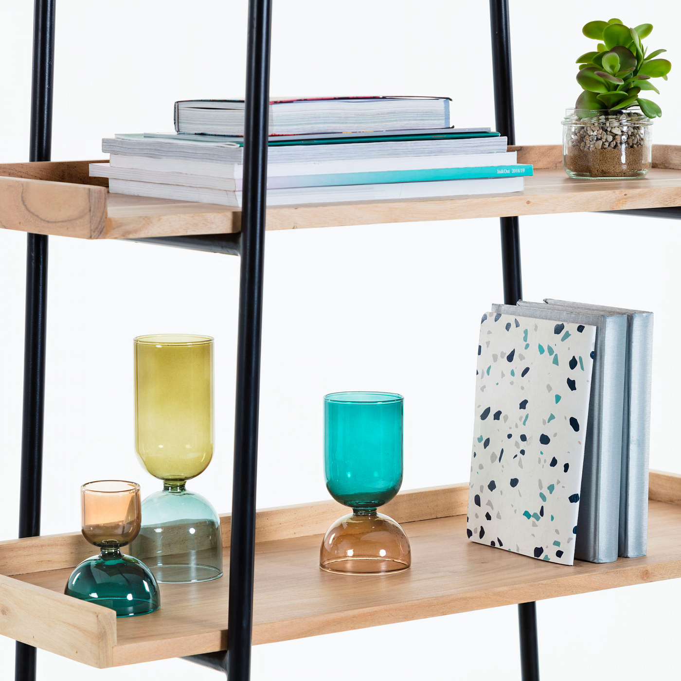 071789 Большой стеллаж 80x187 акация La Forma Basi  - Вид №3