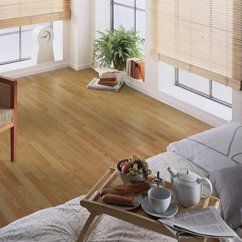 Паркетная доска Синтерос Sinteros бежевый Ясень Натур (Гладкая) 2283х194 мм 3200200010 - Вид №1