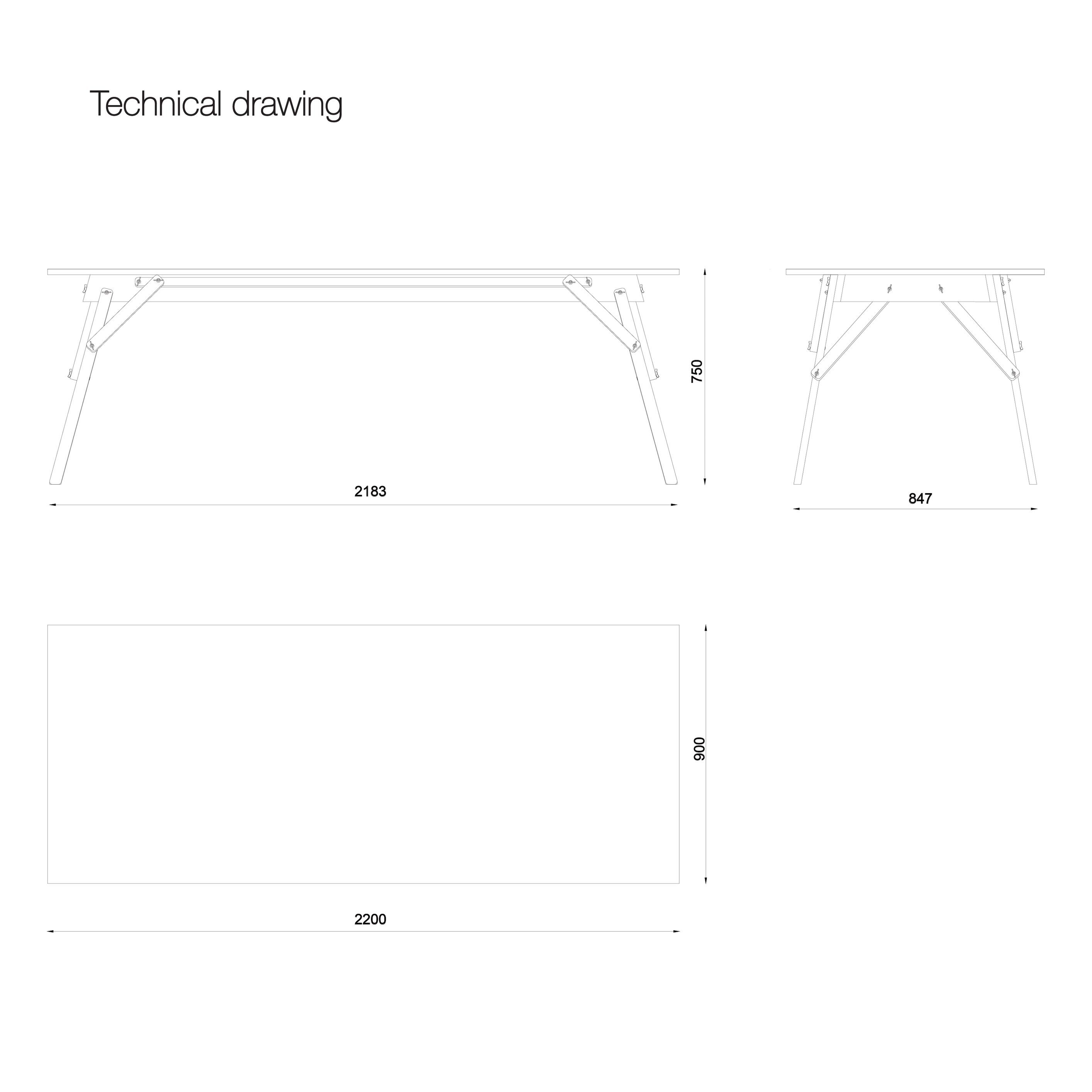 Прямоугольный дубовый стол Askia ателье ARCH-00044636 - Вид №4