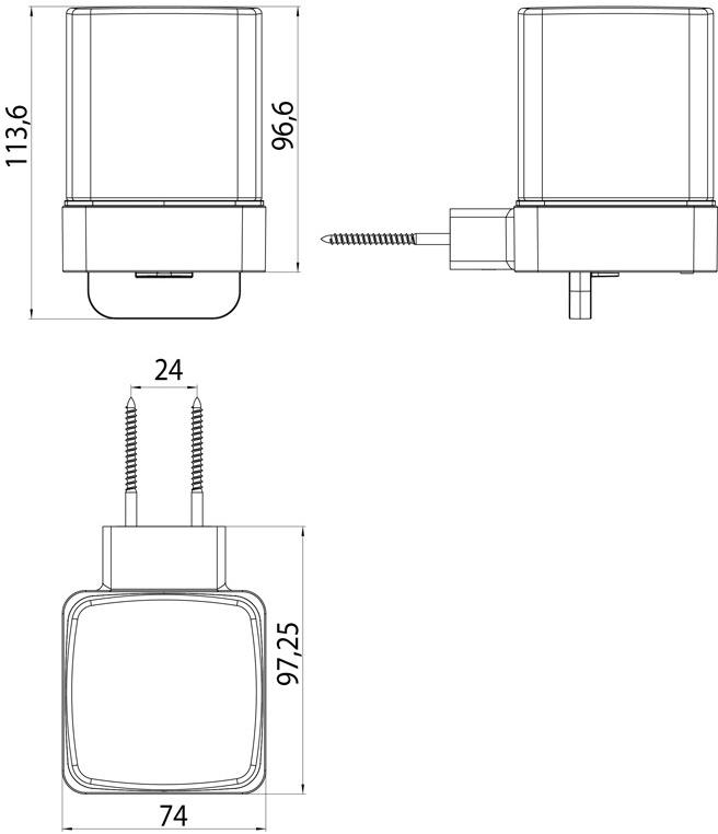 Emco Bad Настенный дозатор мыла Loft sun-id-1505747 - Вид №2