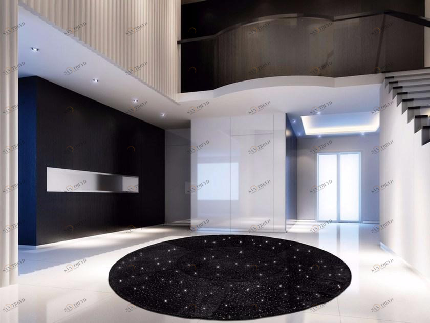 Italy Dream Design Однотонный круглый коврик из конопли sun-id-1365931