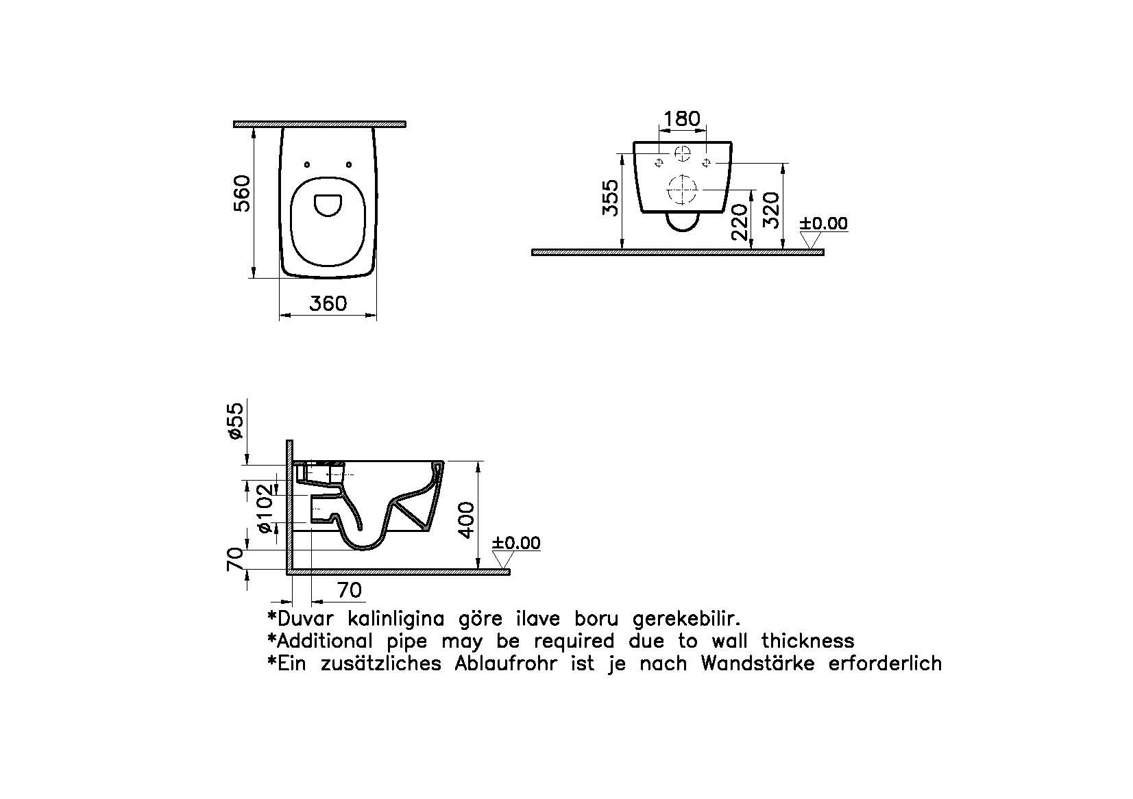7672B003-0075 Биде Vitraglobal Metropole - Вид №1