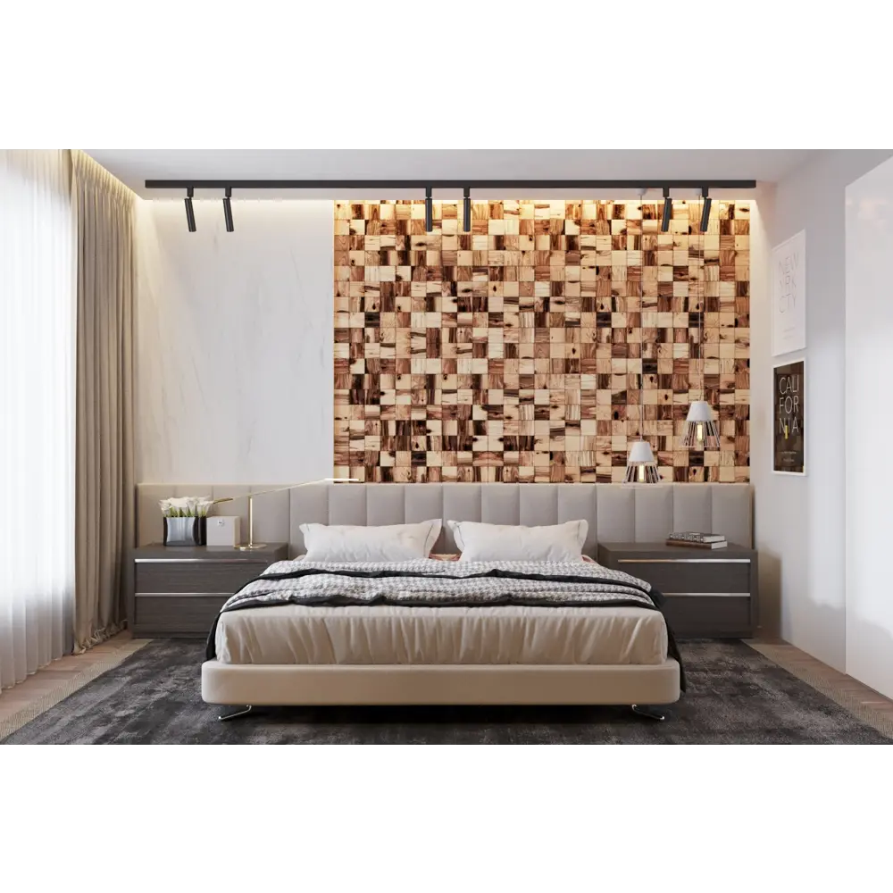 Деревянная мозаика Росби 100x100 мм 300x300 мм 22 шт. 82625503 STLM-2205473 Santreyd  - Вид №1