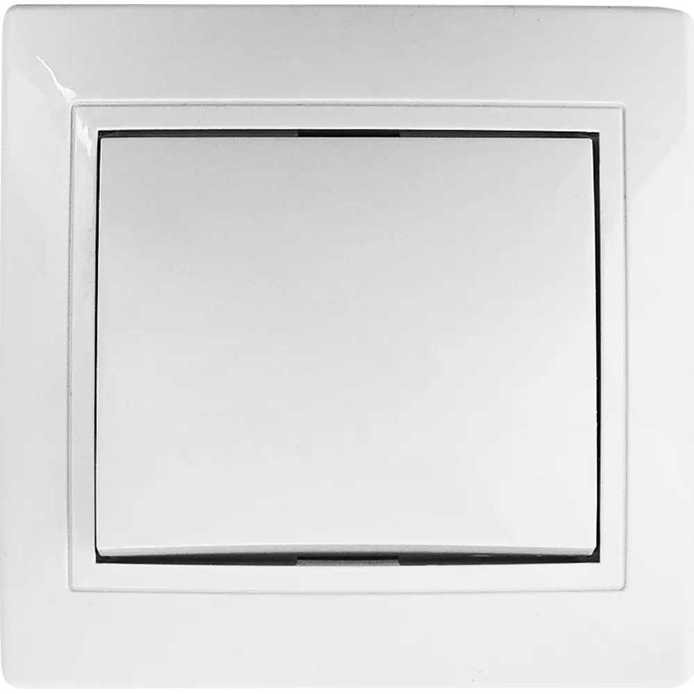 Выключатель TDM ELECTRIC Таймыр одноклавишный белый для скрытого монтажа 85591333 STLM-0064421 - Вид №1