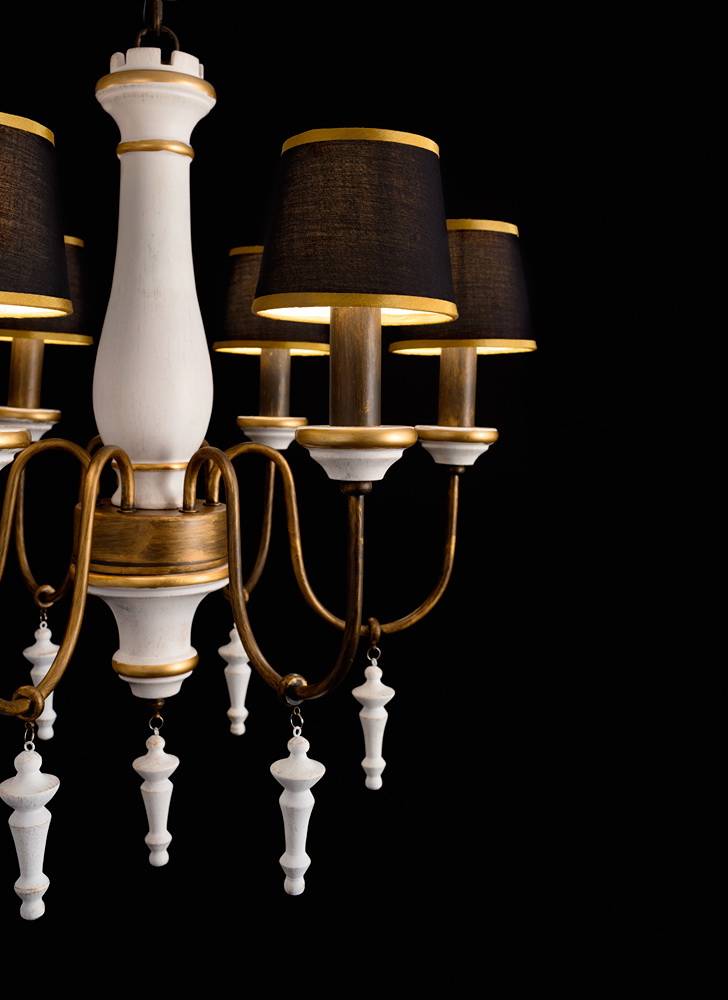 Подвесная люстра Arte Lamp Fortezza A1843LM-6BG ARTE LAMP ДИЗАЙНЕРСКИЕ, FORTEZZA 056332 Коричневый  - Вид №2