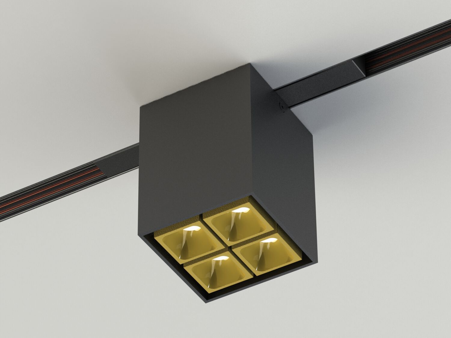 Алюминиевый утопленный квадратный светодиодный прожектор Lucifero's Mini Track-included ARCH-00077247 - Вид №3