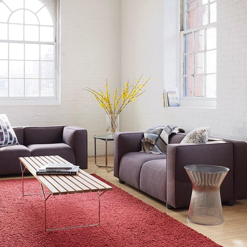 KNOLL Скамейка из стали и дерева Bertoia sun-id-1514443 - Вид №6