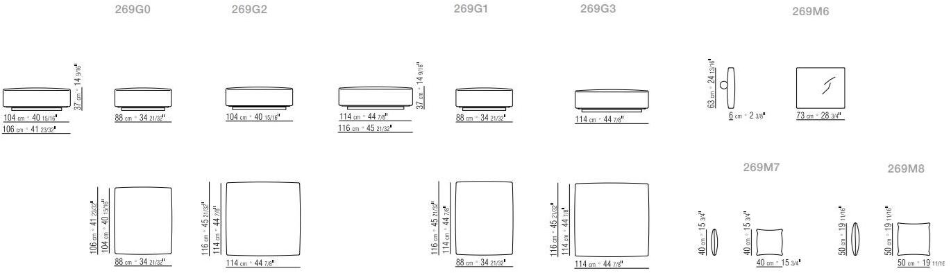 Flexform Модульный уличный диван из ткани Grandemare sun-id-1413114 - Вид №2
